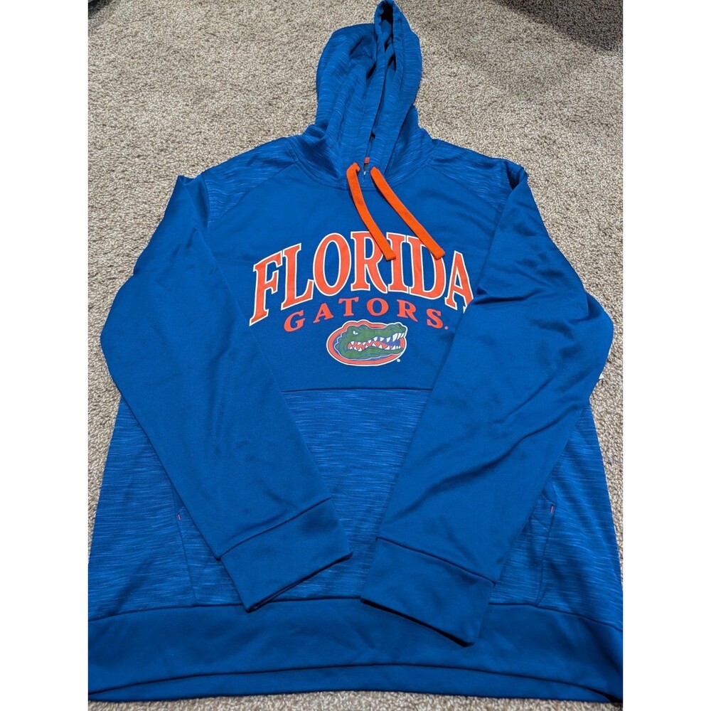 Florida Gators Hoodie NCAA Football Pullover Blue Orange Logo Men’s Large NWT